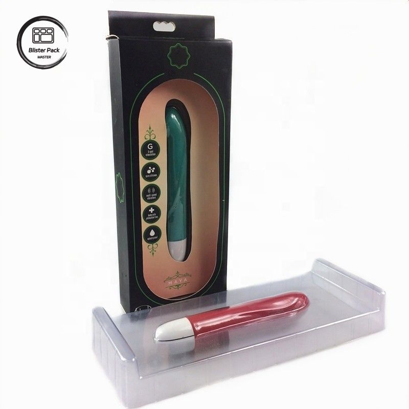 Vibrator sekali pakai yang jelas Kemasan Produk Dewasa, Tray Plastik Untuk Produk Dewasa