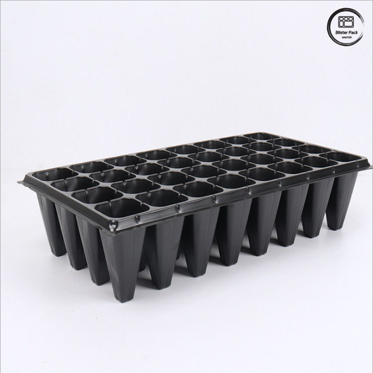 Tray pembibitan pembibitan plastik yang tebal, 21/32/50/72 Tray pemula perkecambahan sel untuk bibit