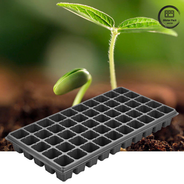 Tray Pemula Benih 50 Lubang, Tray Pemanfaatan Kebun Raya Plastik keras untuk Penanaman Taman Rumah