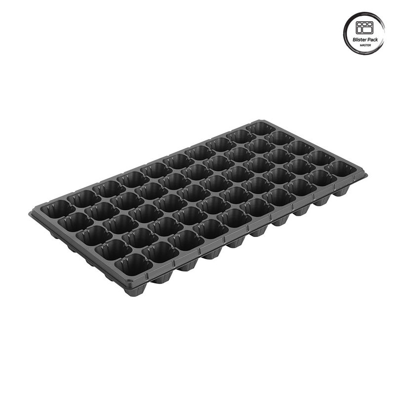 Tray penanaman benih bernapas plastik khusus, Tray pembibitan 50 sel untuk percambahan benih