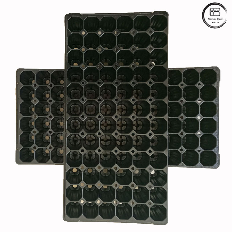 Grosir 72-Cell Plug Seedling Tray, Tray Plastik tahan lama untuk memuncak dan berkembang biak