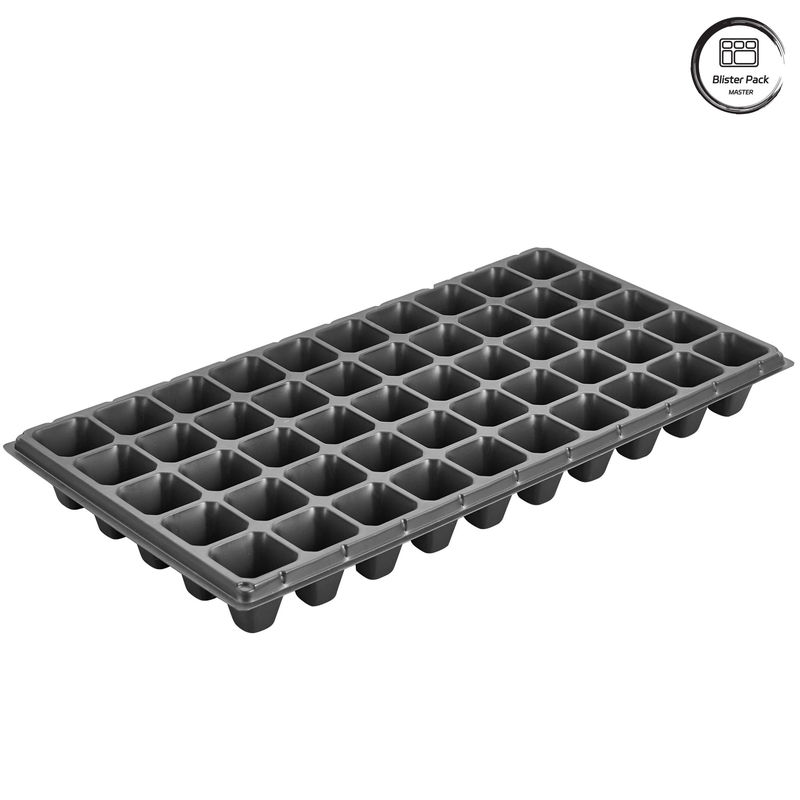 50 Cell Seeding Tray untuk nursery dan taman penanaman, tahan lama Plastik Biji bercambah Tray