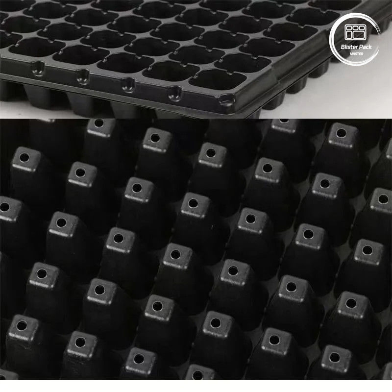 Grosir 50 deep cell tree seedling tray, tahan lama plastik seed germinating tray untuk nursery dan taman penanaman
