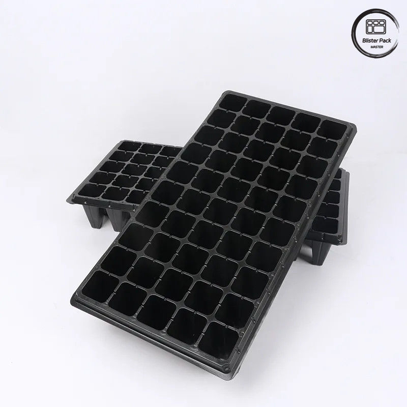 Grosir 50 deep cell tree seedling tray, tahan lama plastik seed germinating tray untuk nursery dan taman penanaman