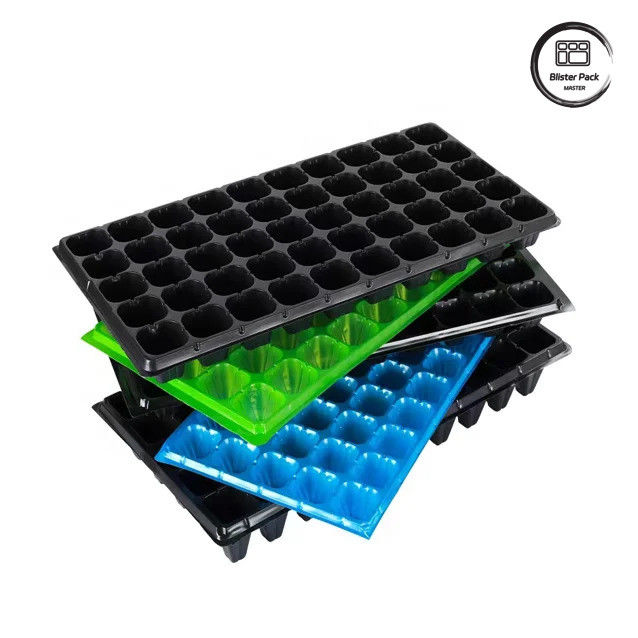 50 Sel Benih Nursery Plug Tray Bahan PS tahan lama untuk pertumbuhan benih yang efisien