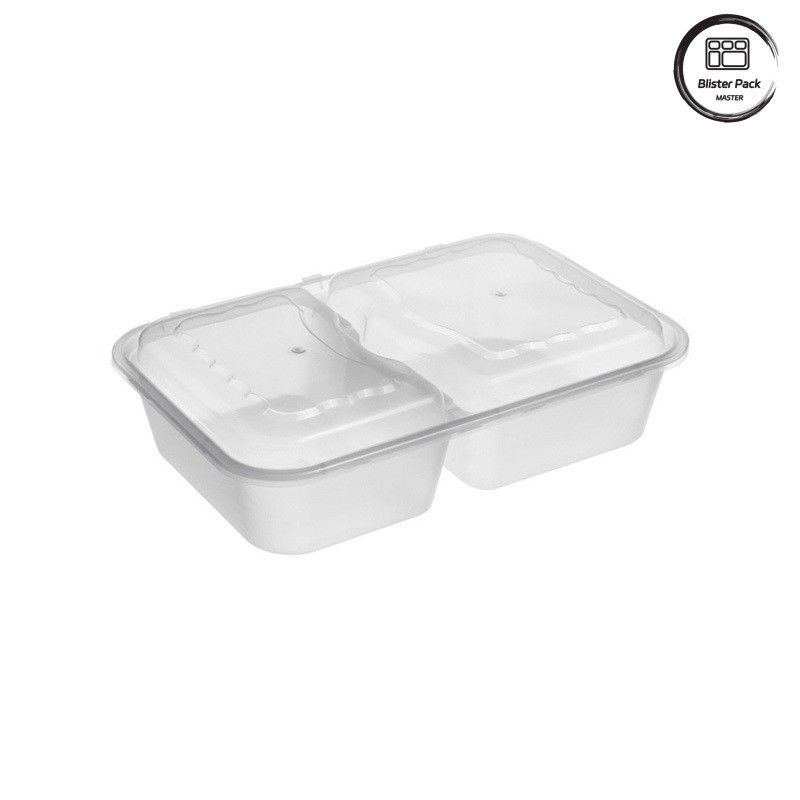 1-4 Kompartemen kotak makan siang hitam sekali pakai safe microwave desain anti kebocoran untuk kebutuhan kemasan makanan